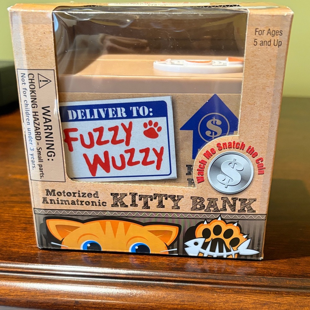 Fuzzy Wuzzy Kitty Bank